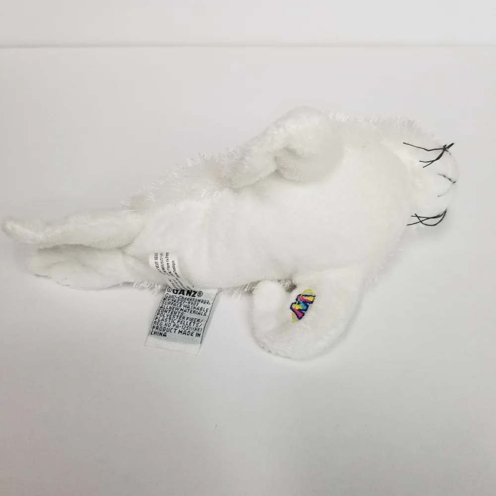Ganz Webkinz‎ Lil Kinz Snow White Seal Plush Stuffed Animal Toy 9